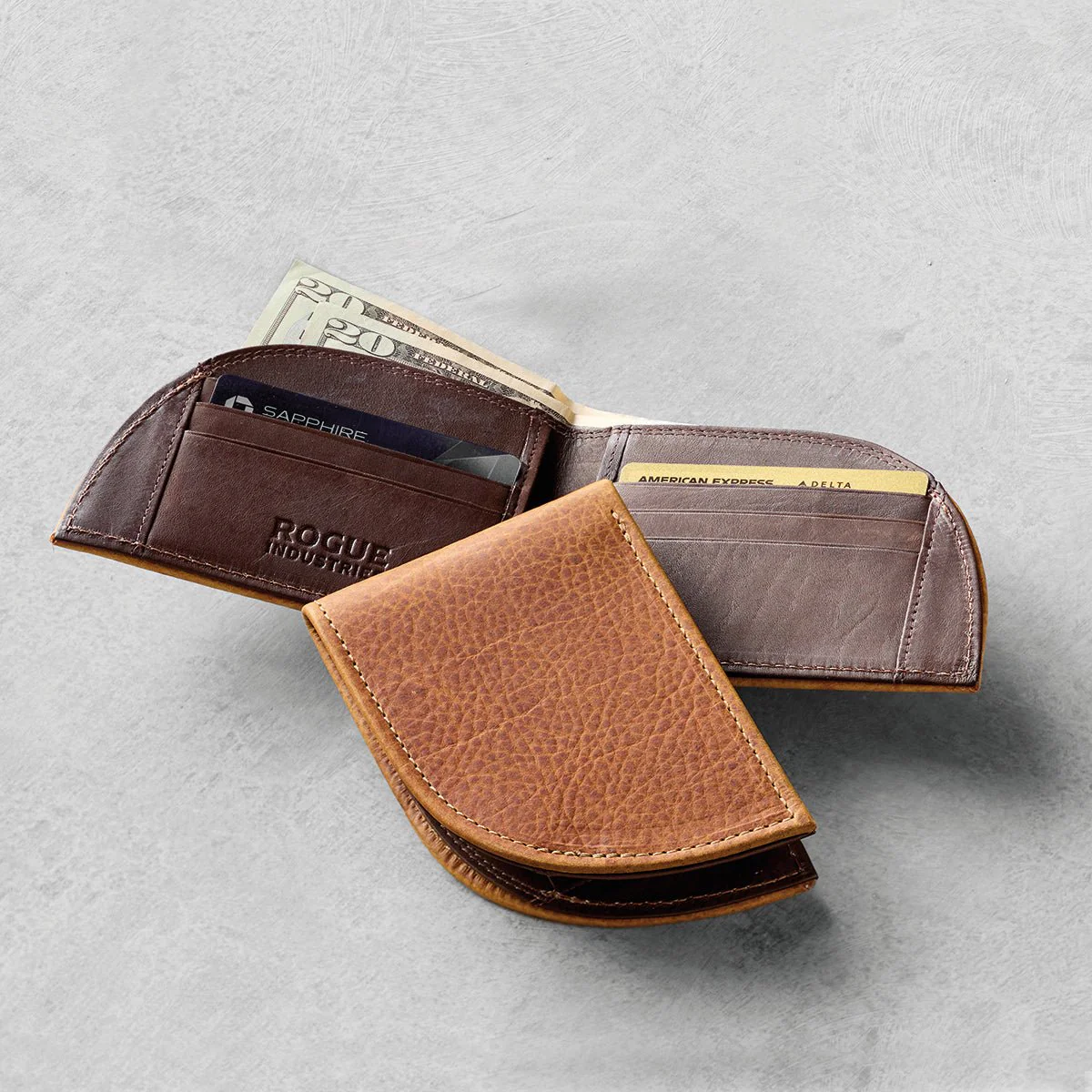 Bison Leather Front Pocket Wallet - Image 3