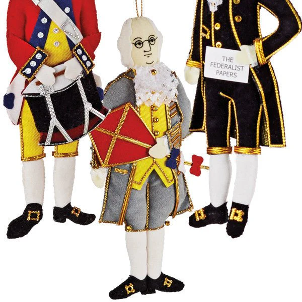 Embroidered Ben Franklin Ornament - Image 2