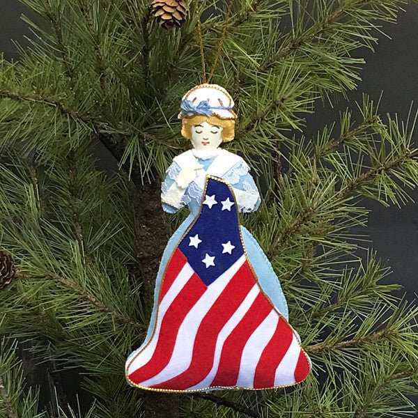 Embroidered Betsy Ross Ornament - Image 2
