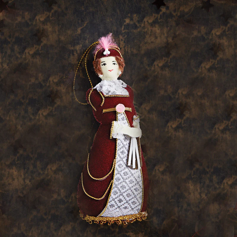 Embroidered Dolley Madison Ornament - Image 3
