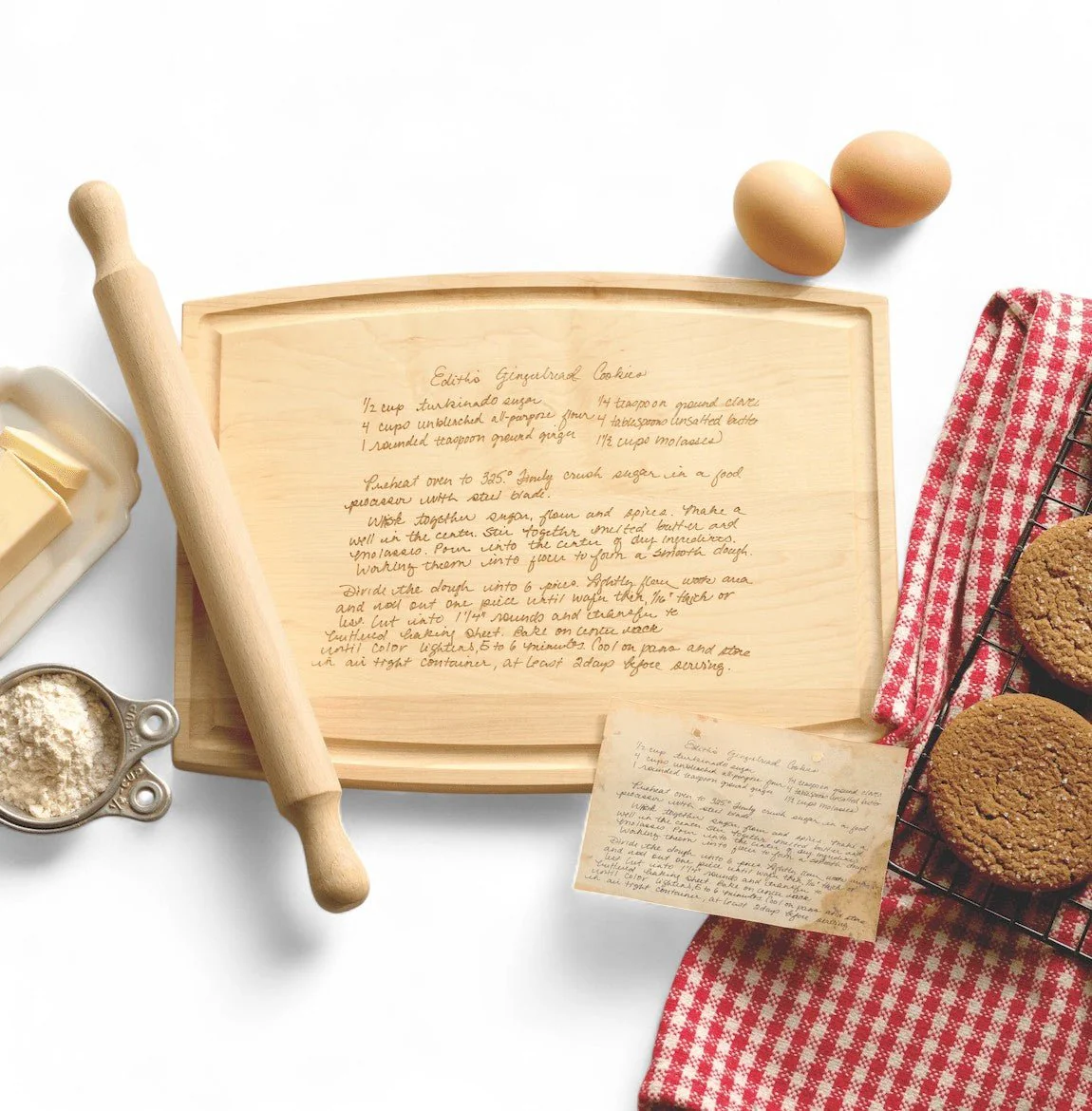 Engraved Maple Recipe Board