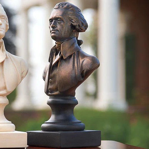 Houdon 8" Bronze Thomas Jefferson Bust - Image 2