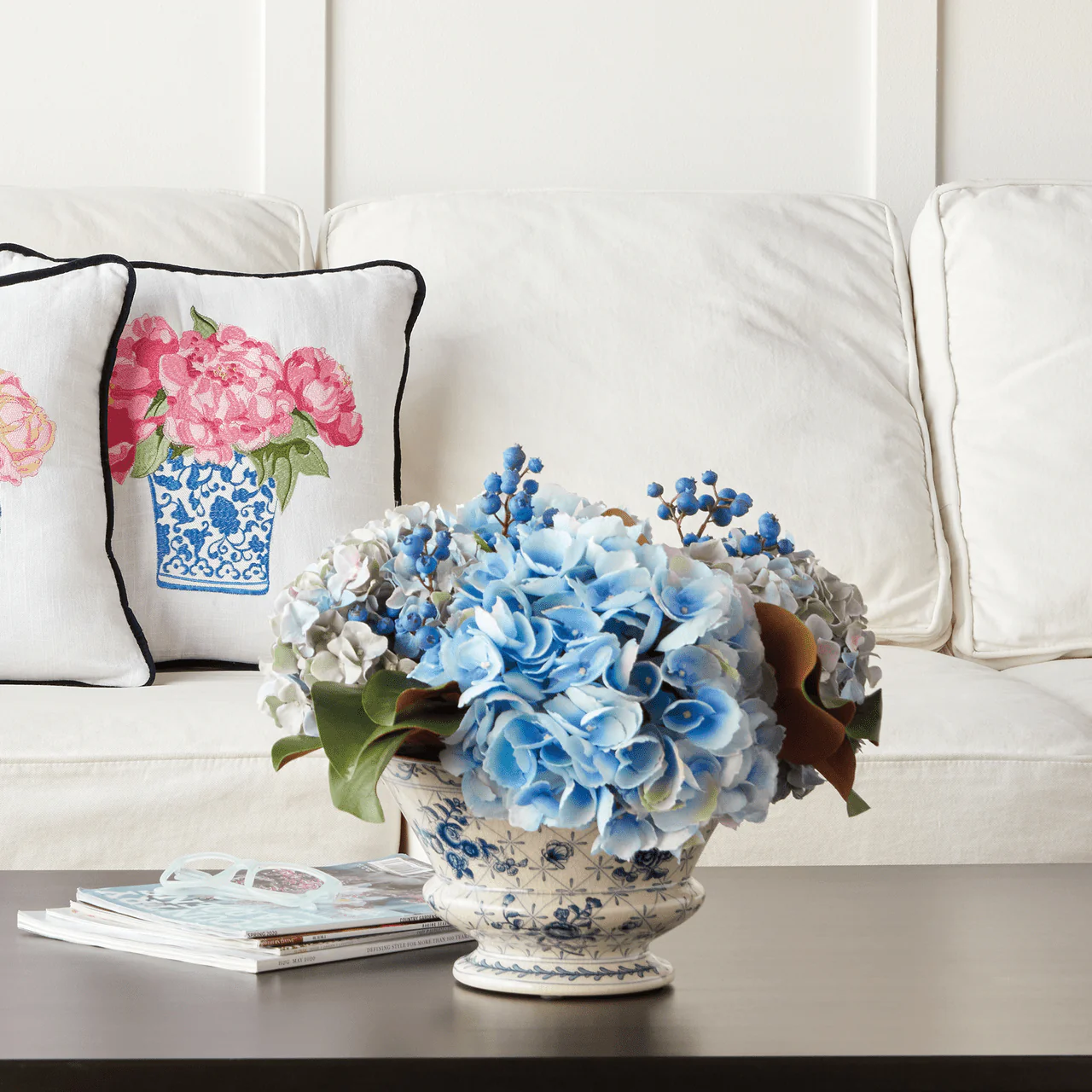 Hydrangea and Blueberry Arrangement - Image 3