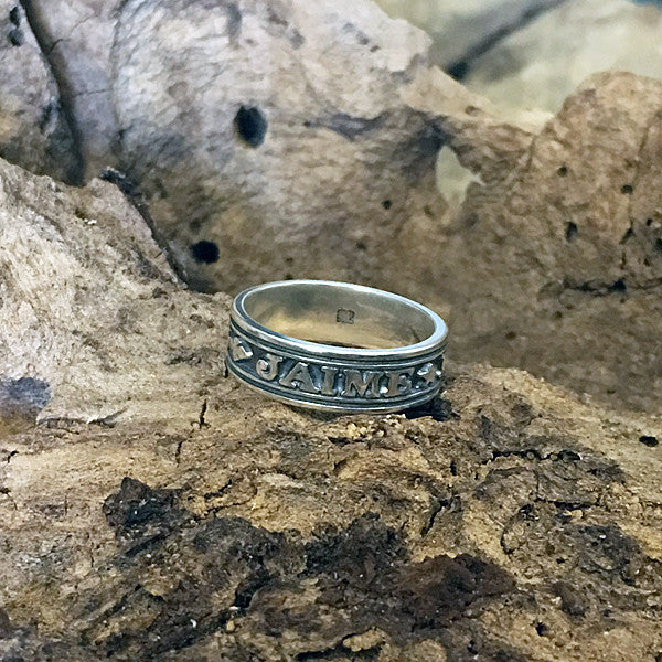 J'Aime et J'Espere Sterling Silver Ring - Image 3