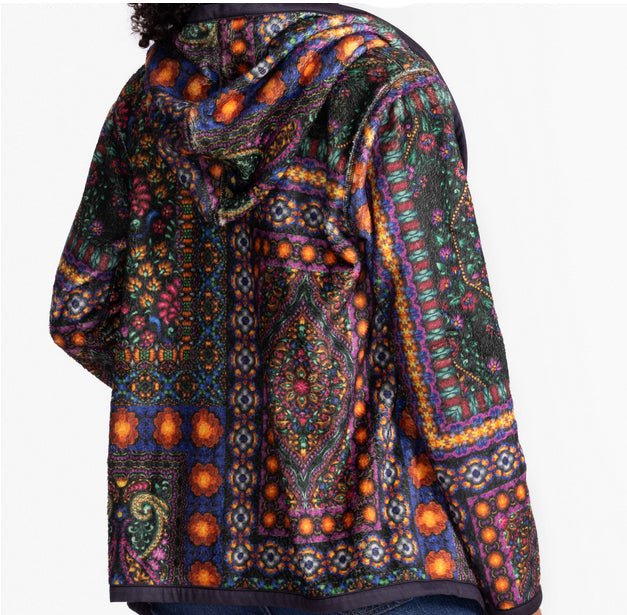 Butterflies & Lilacs Reversible Sherpa Jacket - Image 4