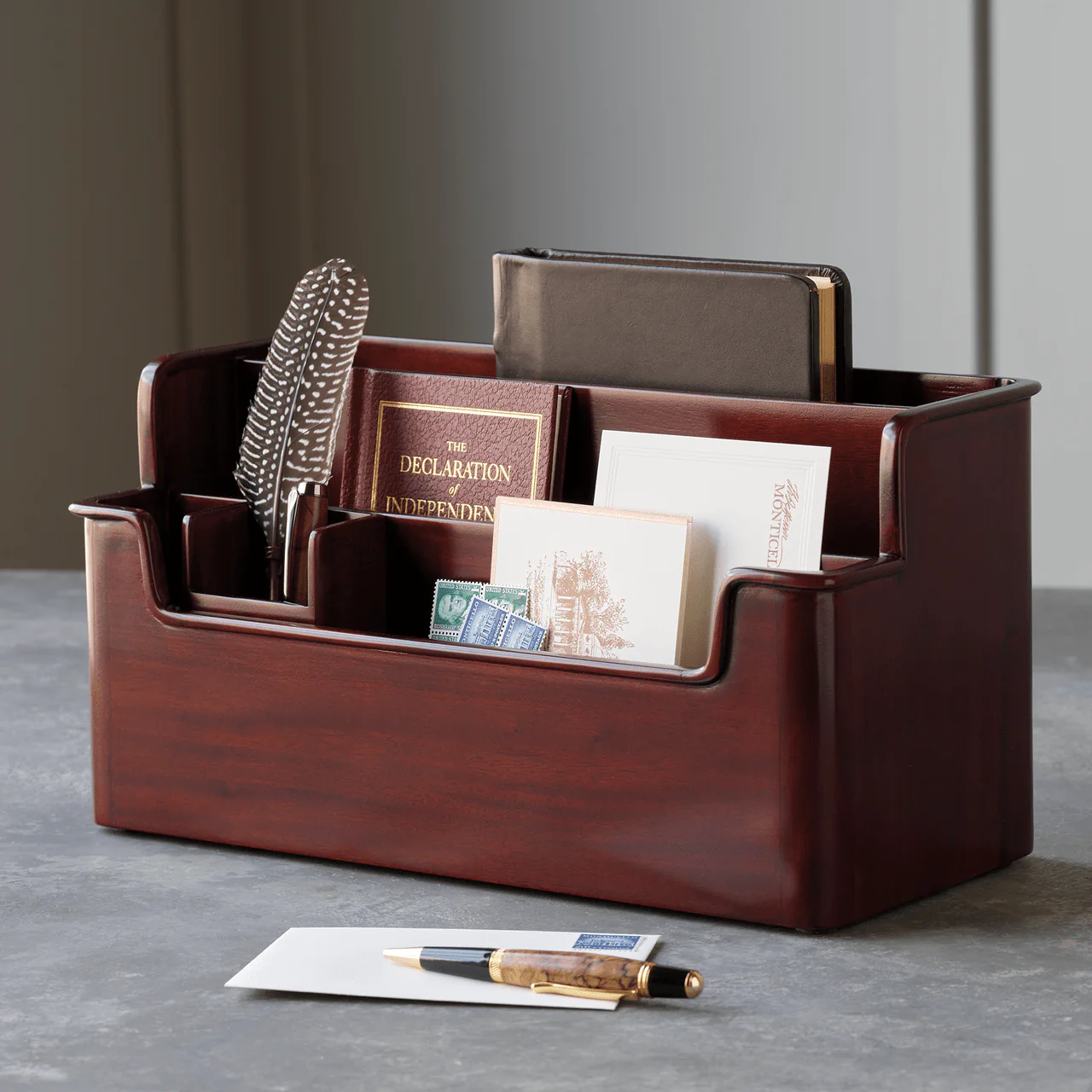 Mahogany Desk Caddy - Image 2