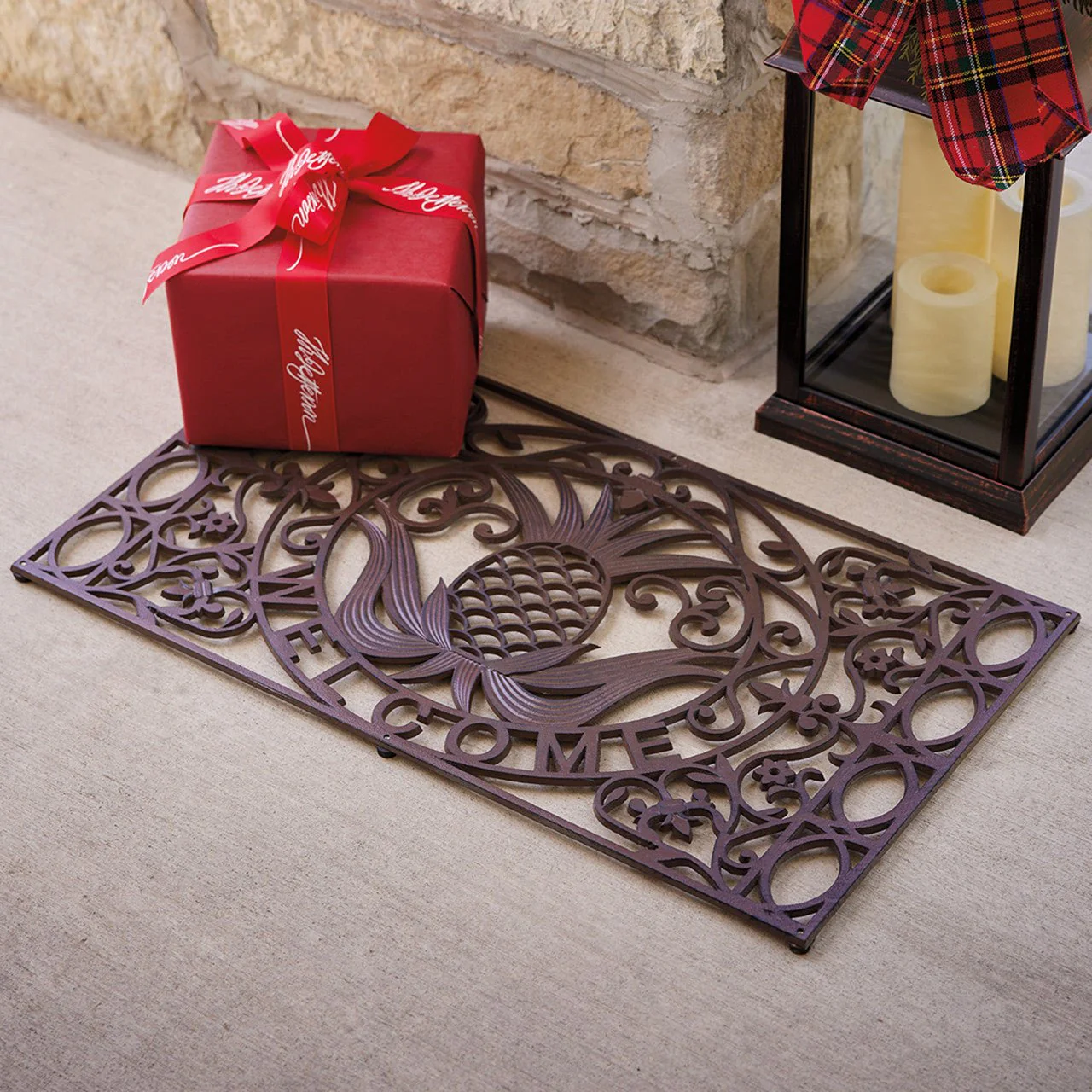 Monticello Cast Iron Pineapple Doormat - Image 3