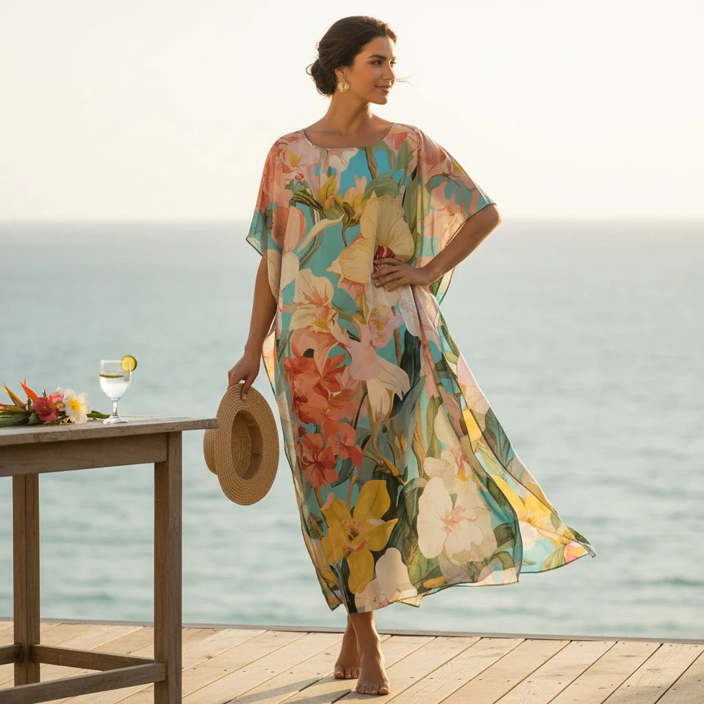 Monticello Floral Caftan - Image 4