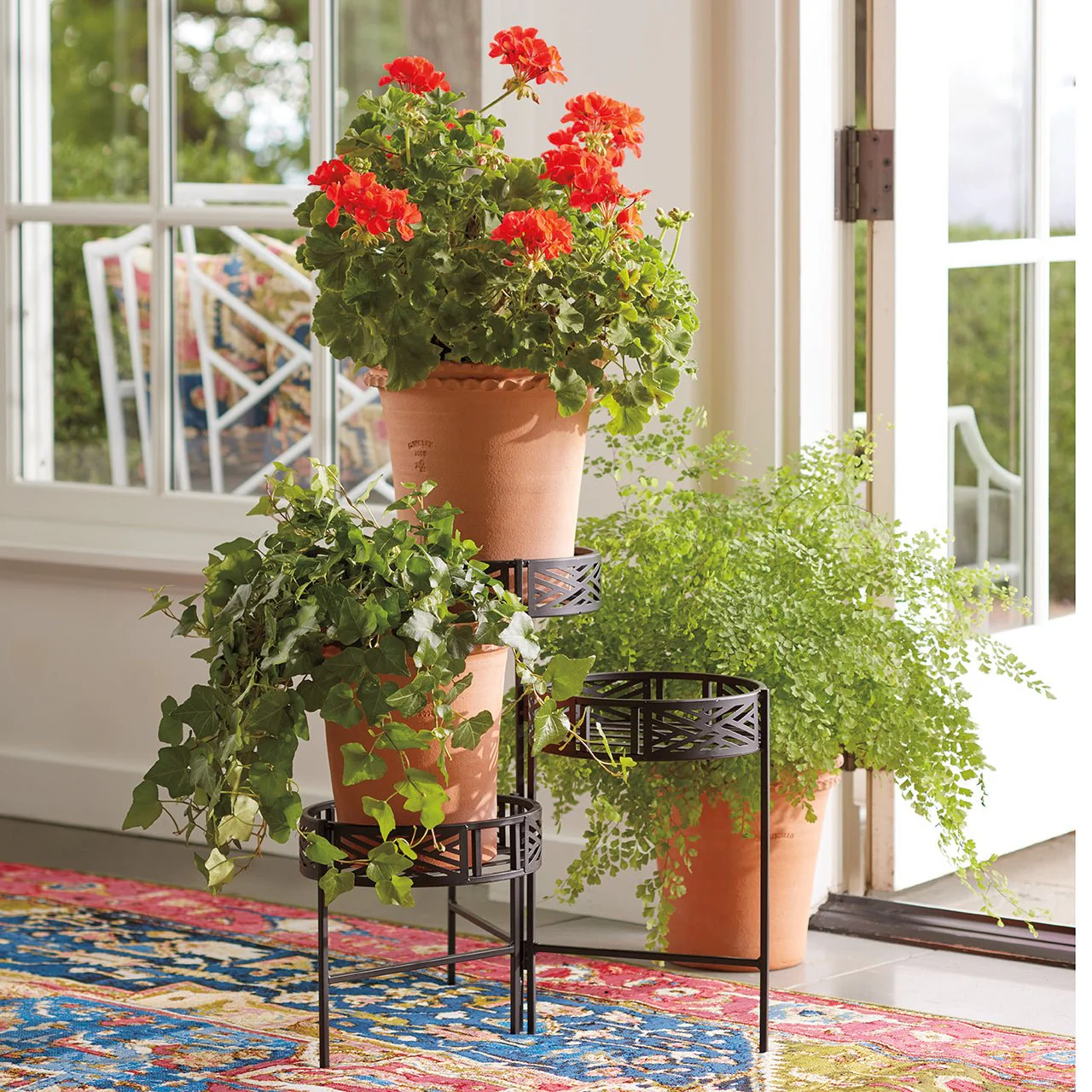 Monticello Folding Metal Plant Stand - Image 5