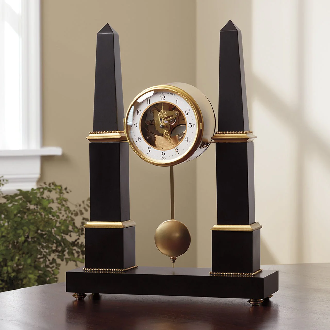Monticello Obelisk Mantel Clock - Image 2