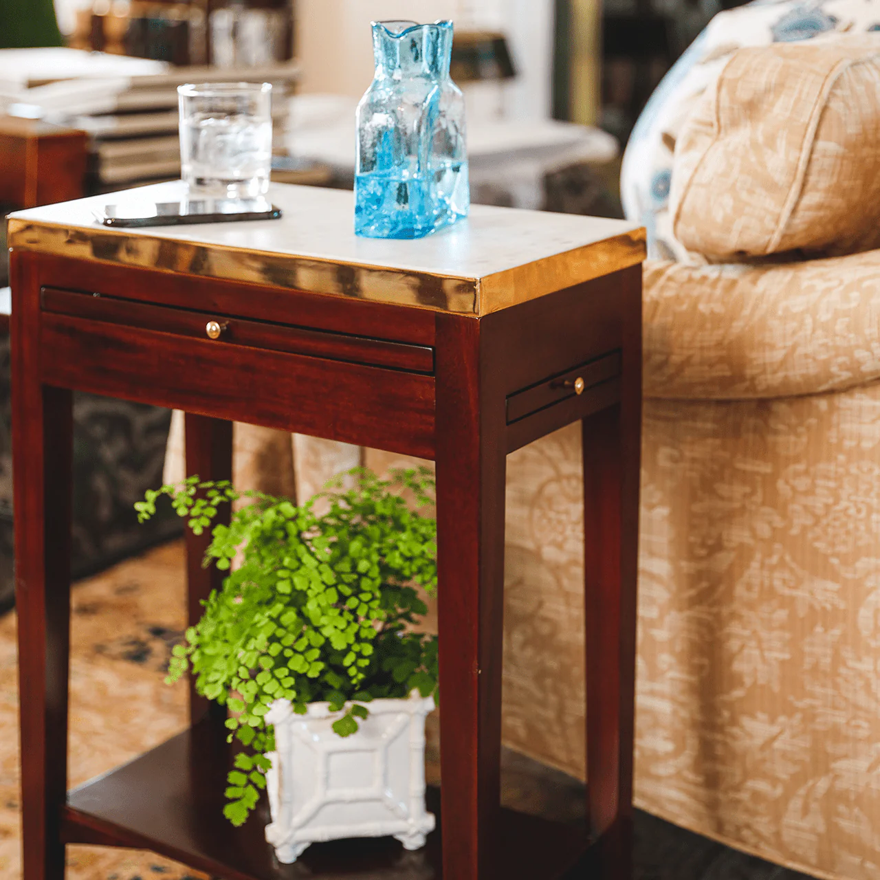 Monticello Parisian Marble Top Side Table - Image 4