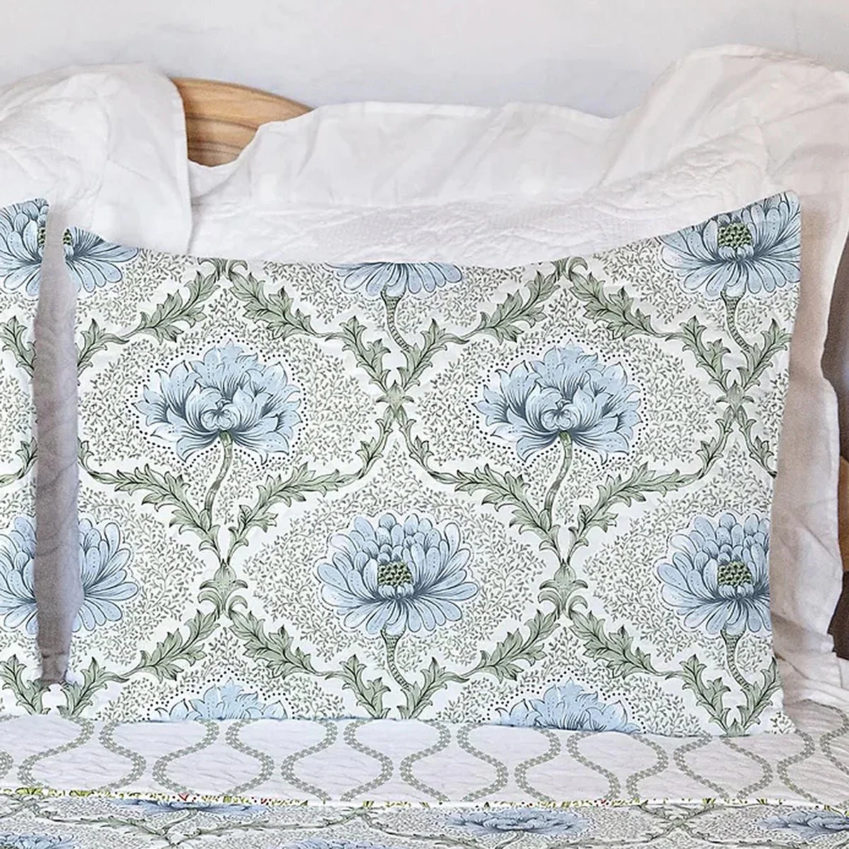 Summer Bloom Quilted King Sham