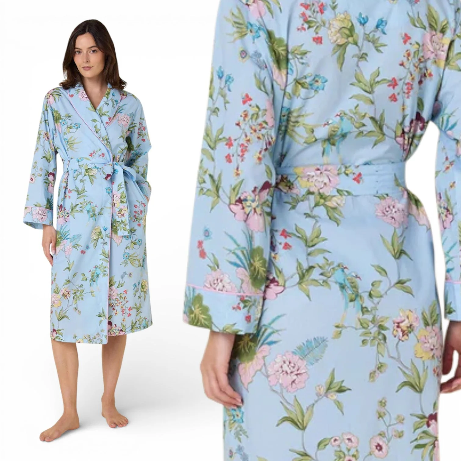 Feather & Petal Robe