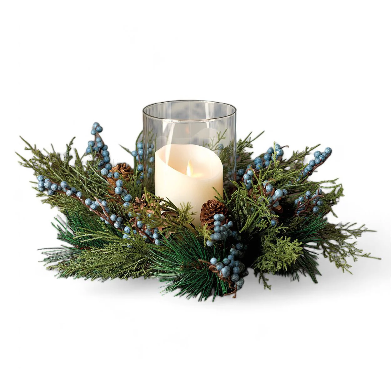 Evergreen Centerpiece Candle Holder - Image 3
