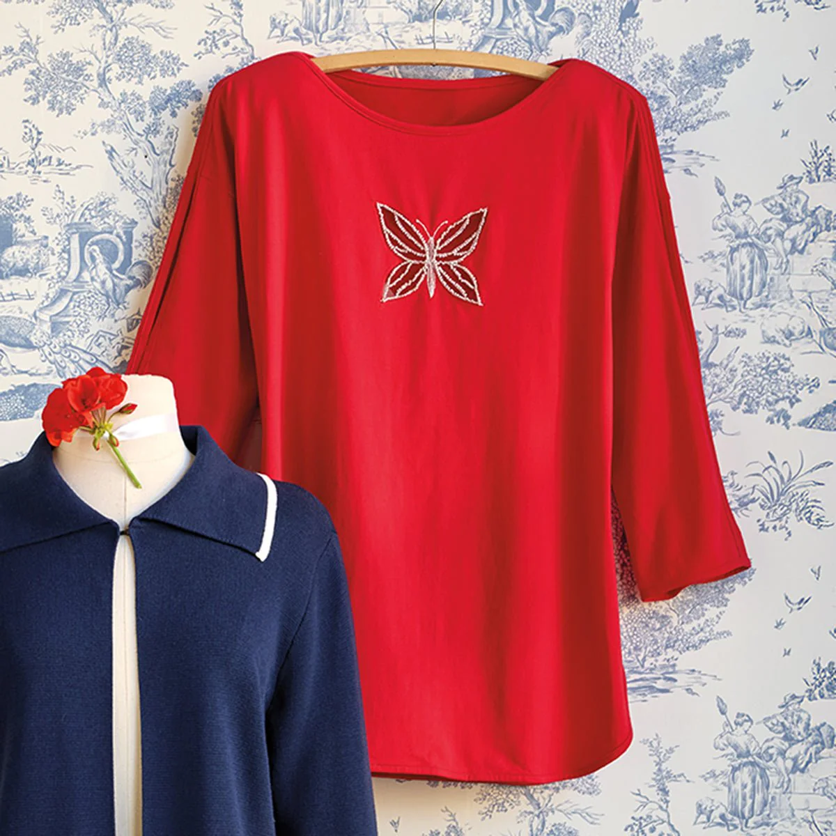 Red Butterfly Shirt - Image 2