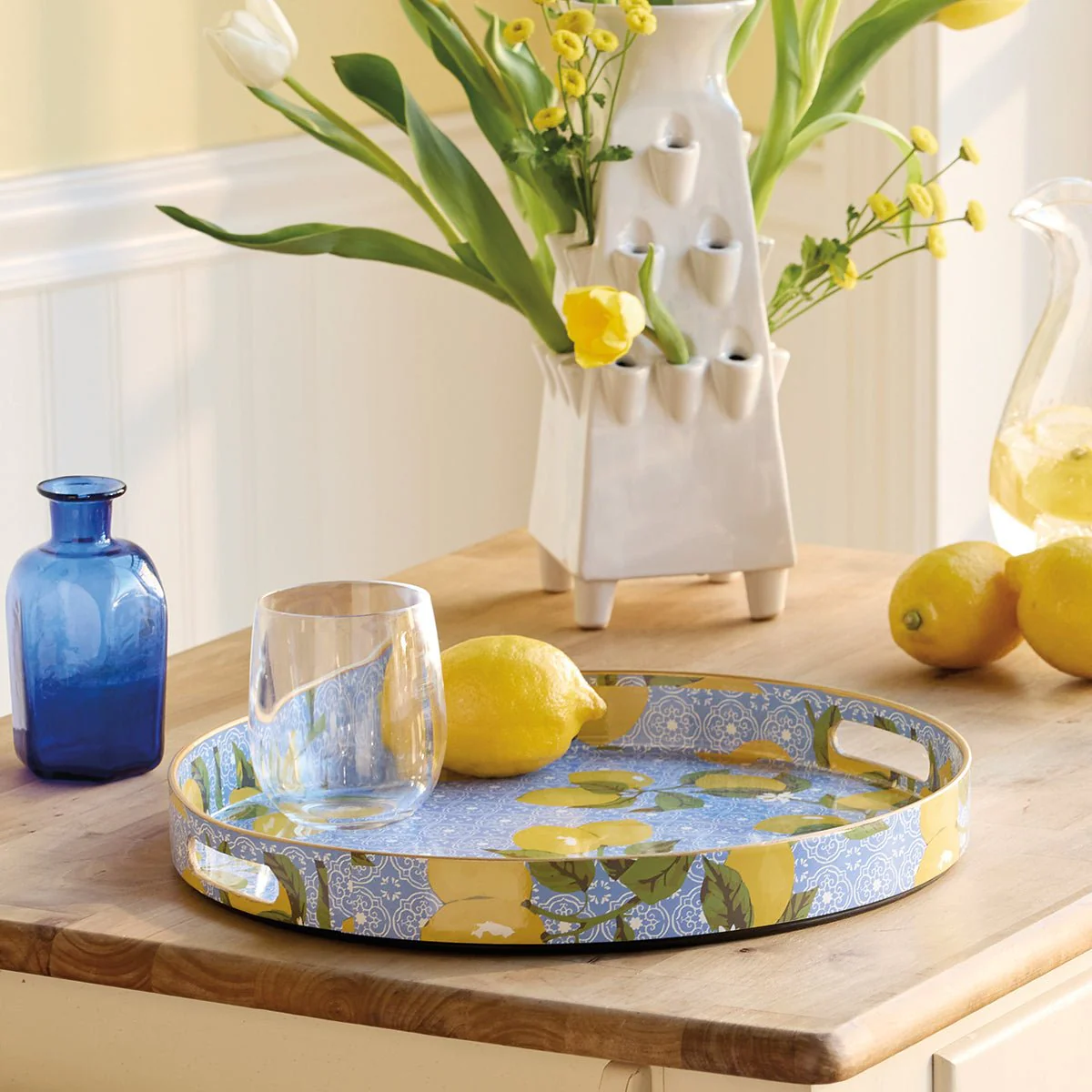 Round Lemon Serving Tray - Image 2
