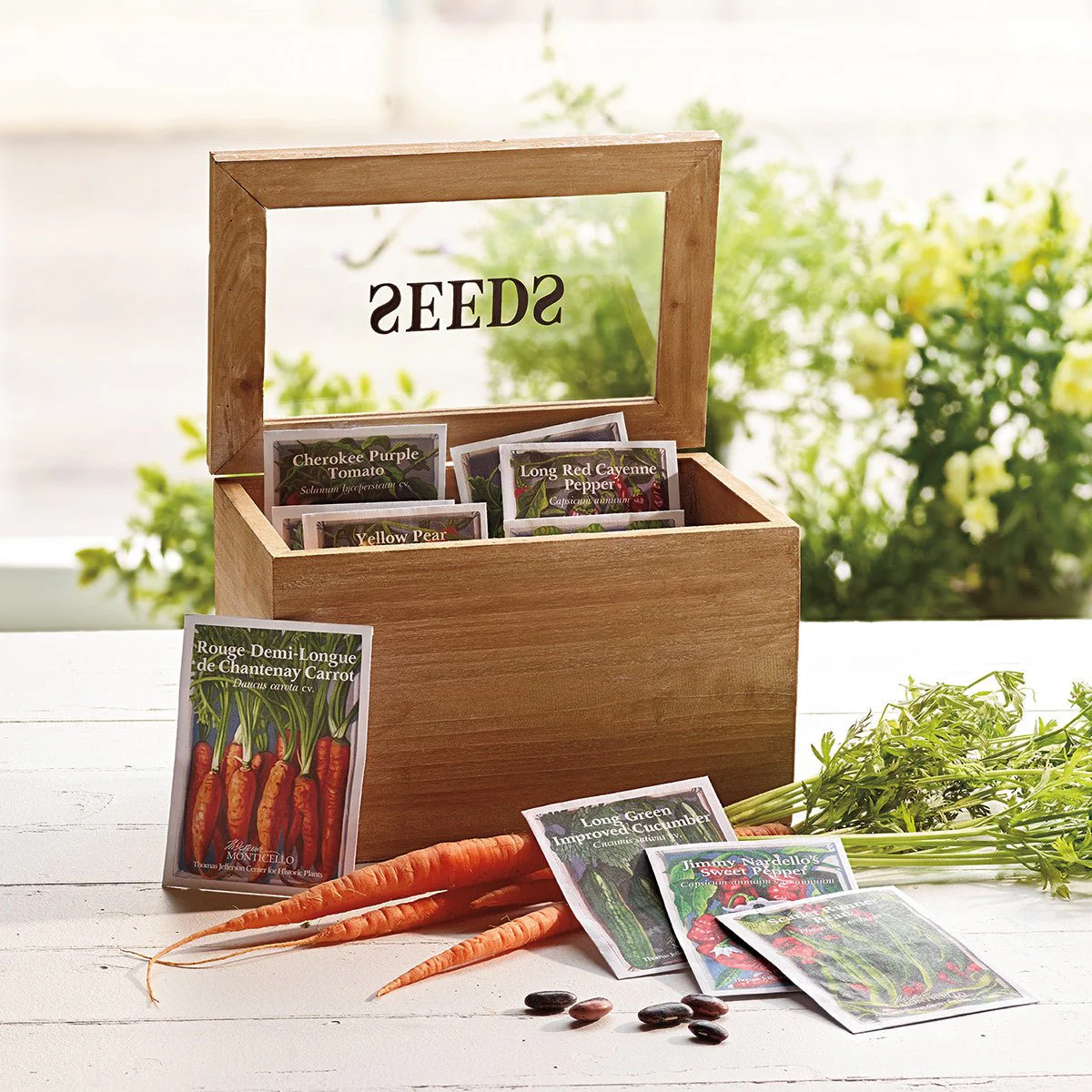 Seed Packet Box with Heirloom Vegetable Seeds - Image 4