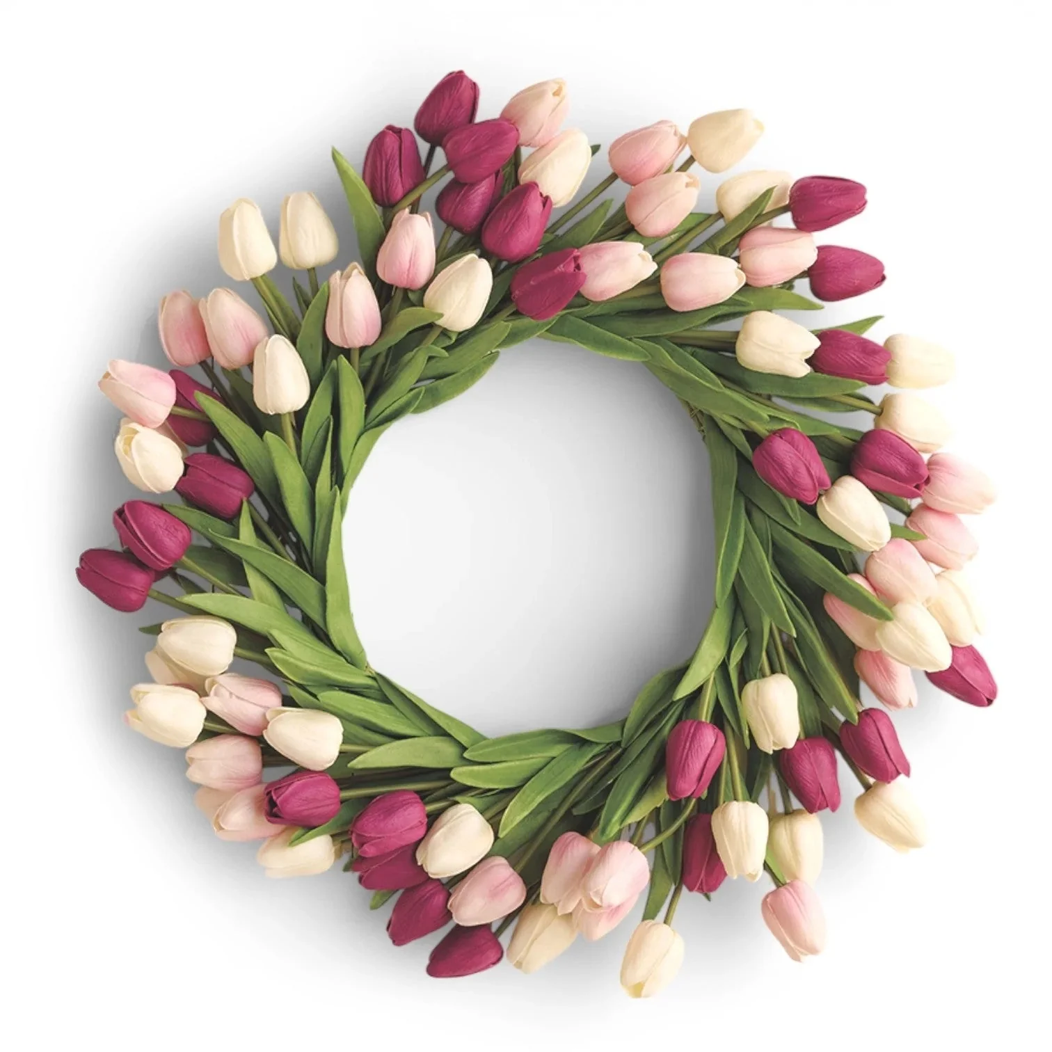 Spring Bloom Tulip Wreath