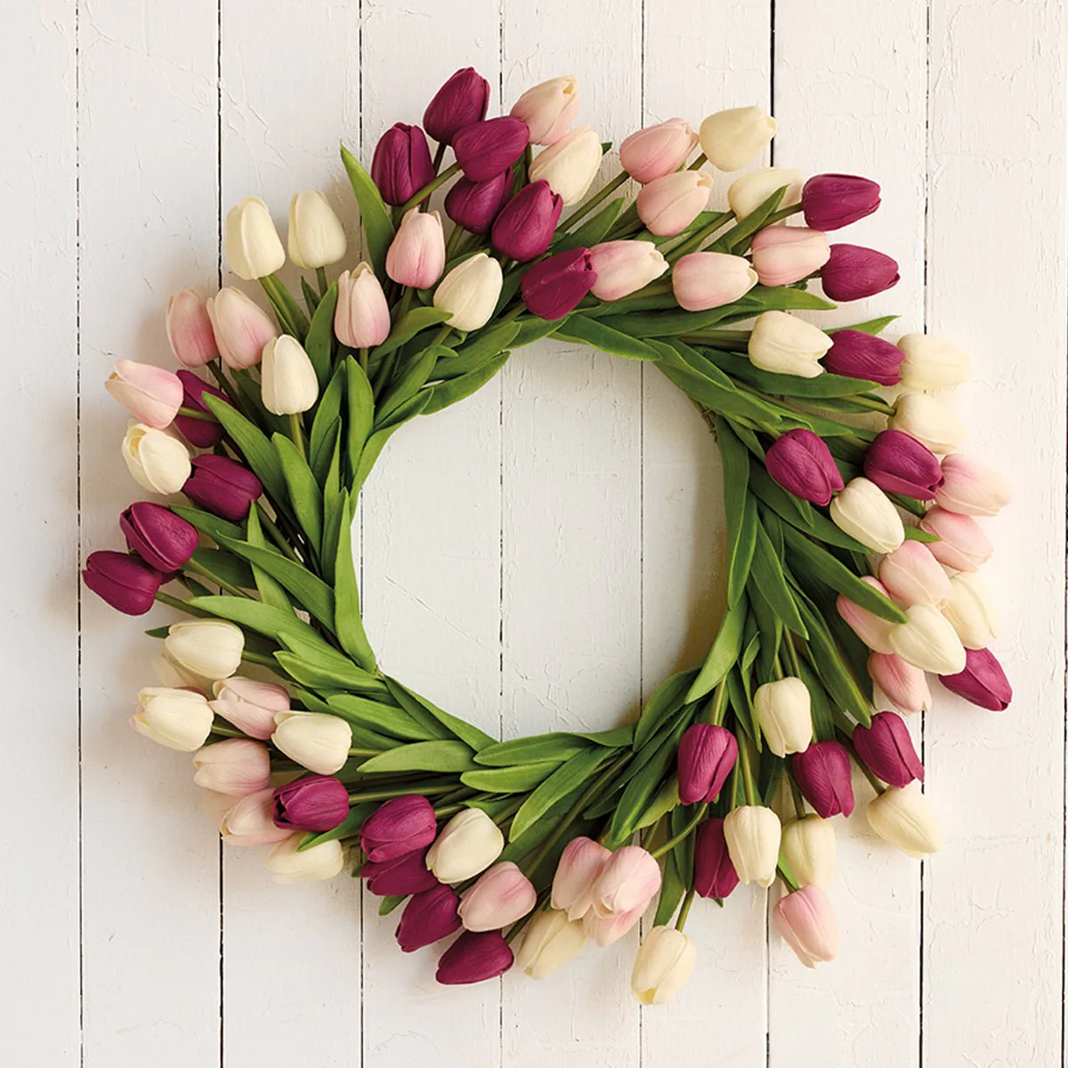 Spring Bloom Tulip Wreath - Image 2