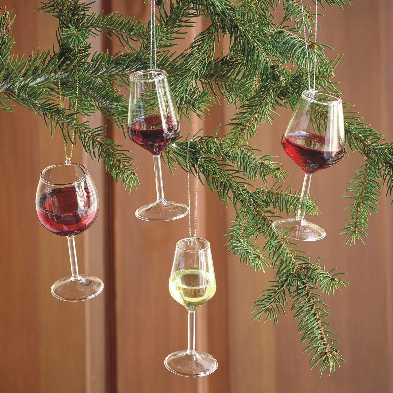 Wine Glass Ornaments Set - Image 2